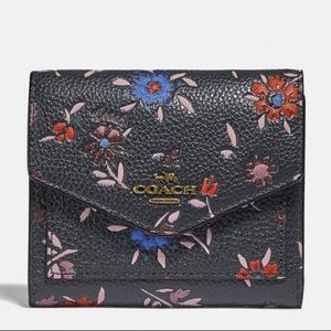 small wallet with wildflower print